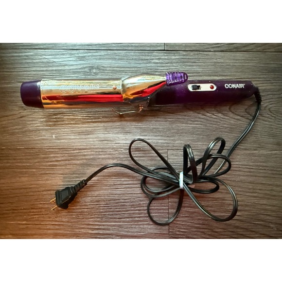 Conair Purple Curling Iron Hair Styler Beauty Tool Appliance - Picture 1 of 5